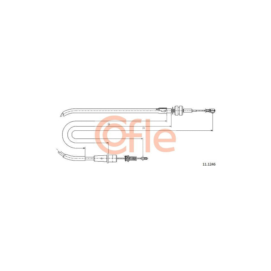 COFLE 11.1246 Throttle Cable | Duco Car Parts UK Car Parts