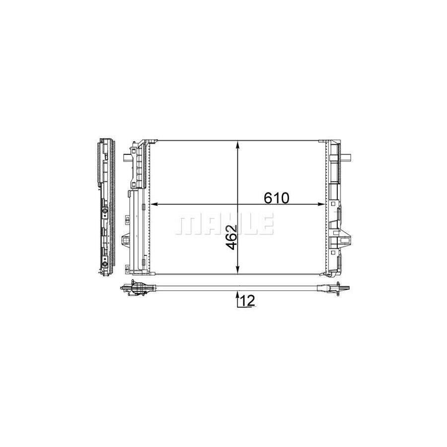 MAHLE ORIGINAL AC 446 000S Air conditioning condenser with dryer