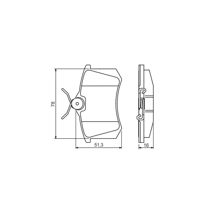 Bosch 0986495231 Brake Pad Set With Anti Squeak Plate BP1529