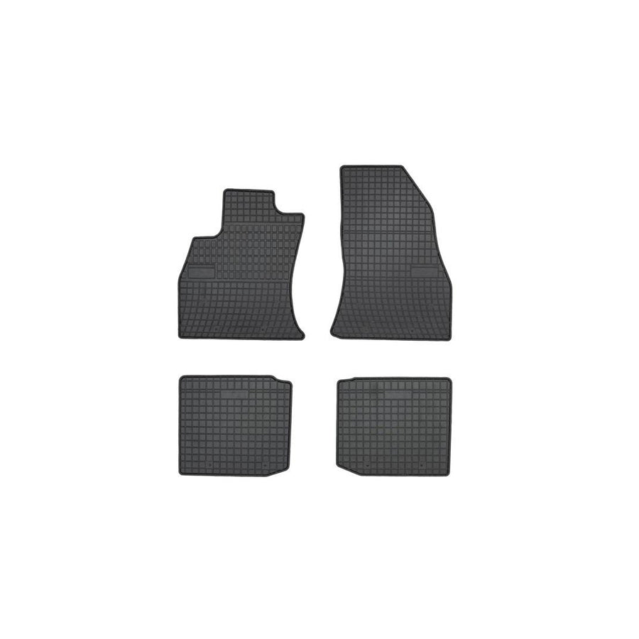 FROGUM Tailored 547365 Floor mat set for FIAT 500L (351, 352) Elastomer, Front and Rear, Quantity: 4, Black, (LHD)