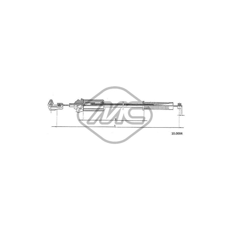 Metalcaucho 80897 Throttle Cable | Duco Car Parts UK Car Parts
