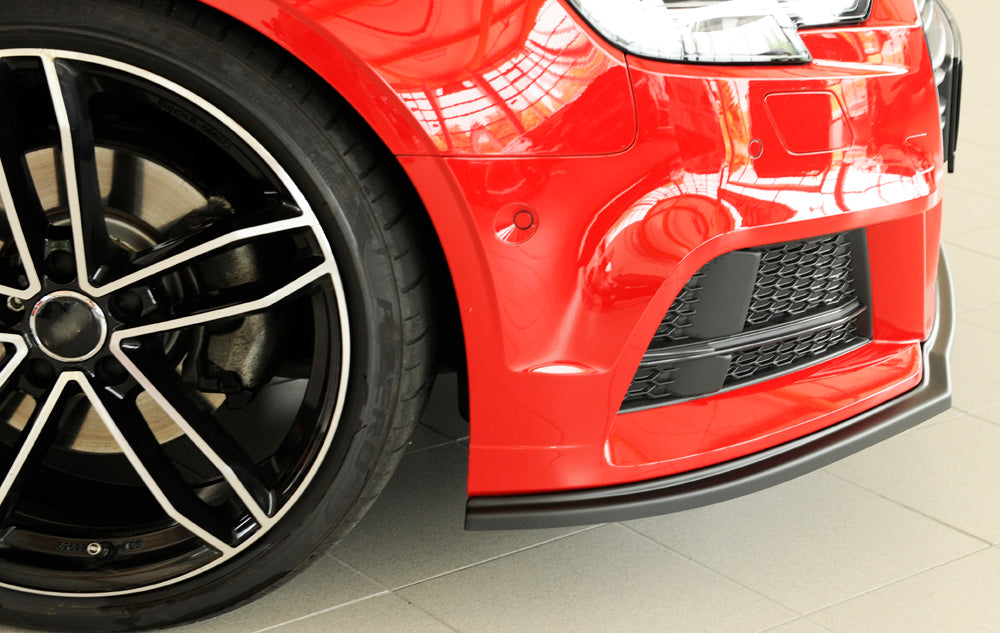 Rieger 00056811 Audi 8V Front Splitter (A3 & S3) - Matte Black