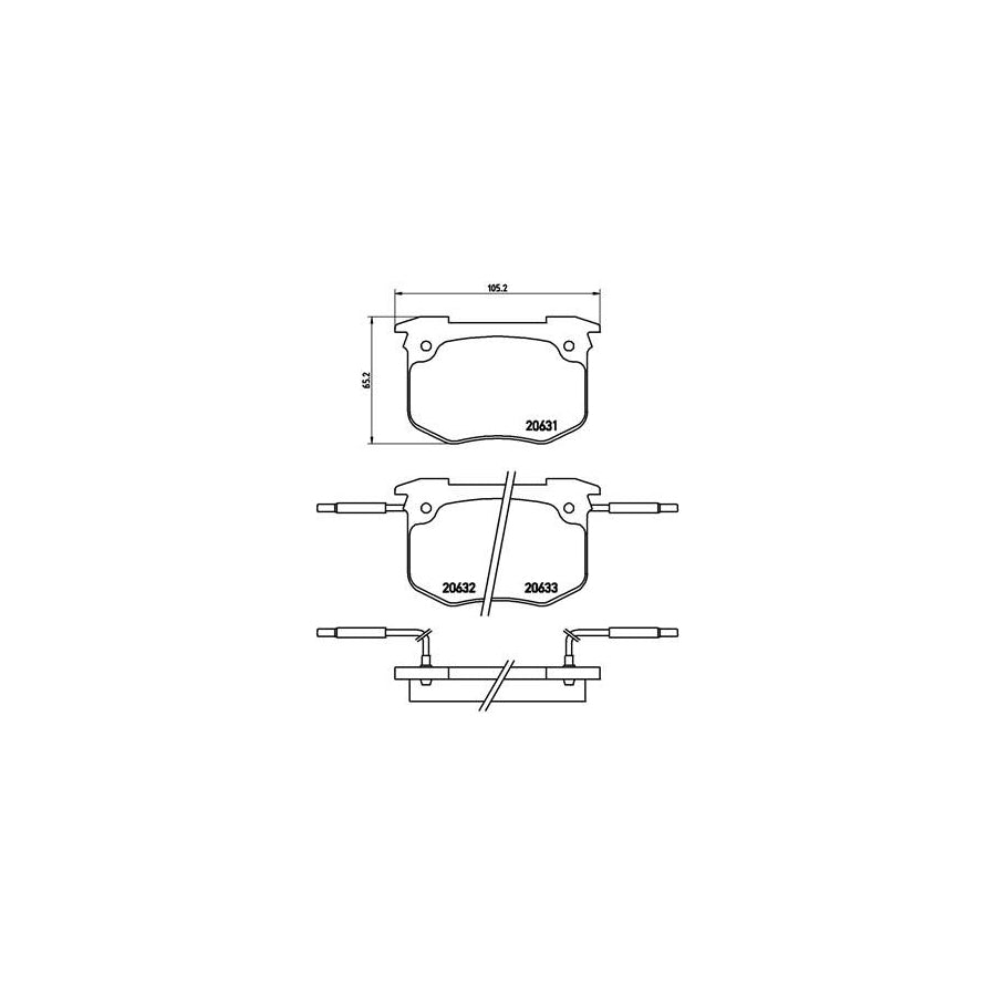 Brembo P 68 011 Brake Pad Set