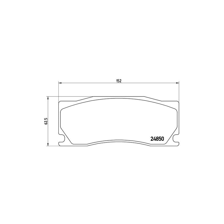 Brembo P 36 023 Brake Pad Set For Jaguar Xk Excl Wear Warning Contact