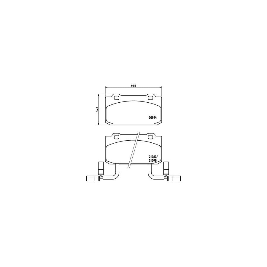Brembo P 23 030 Brake Pad Set