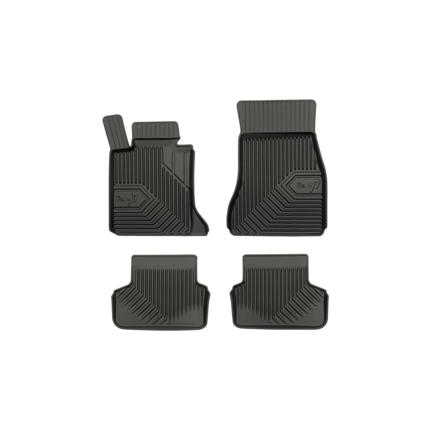 FROGUM Tailored, No.77 77407718 Floor mat set for BMW 5 Series Elastomer, Front and Rear, Quantity: 4, Black, (LHD)