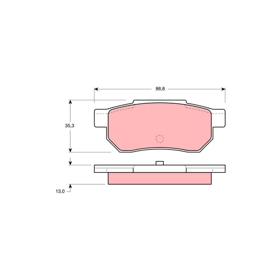 TRW Gdb775 Brake Pad Set Not Prepared For Wear Indicator With Brake Caliper Screws With Accessories