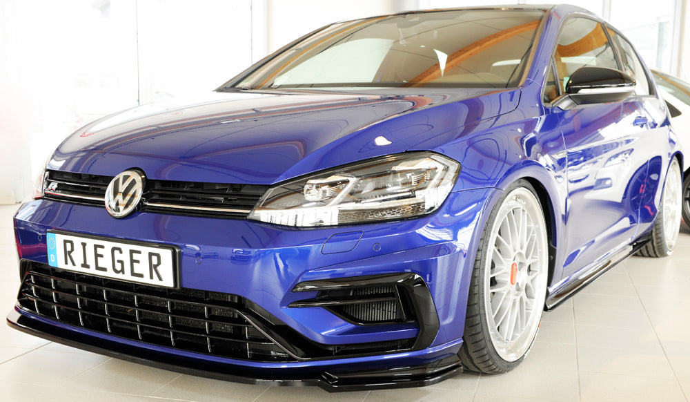 Rieger 00088150 VW Mk7 Mk7-Line Golf R Front Splitter - Glossy Black