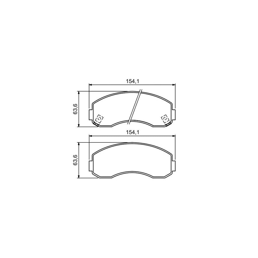 Bosch 0986494314 Brake Pad Set With Acoustic Wear Warning With Anti Squeak Plate With Mounting Manual BP1204