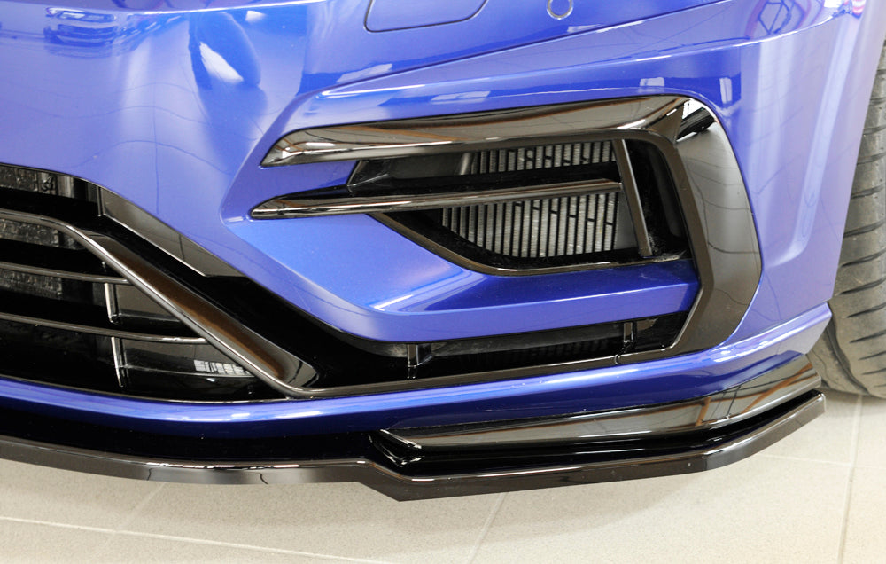 Rieger 00088150 VW Mk7 Mk7-Line Golf R Front Splitter - Glossy Black
