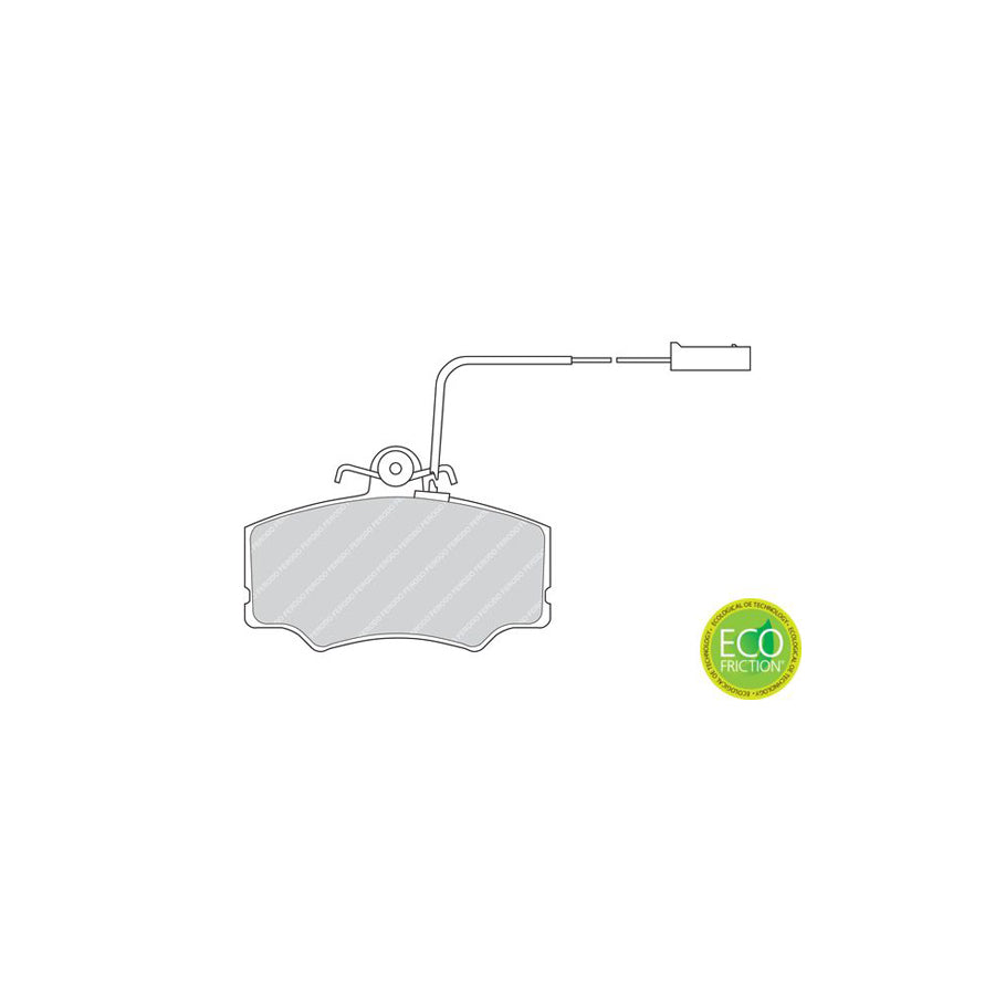 Ferodo Premier Eco Friction Fdb647 Brake Pad Set For Alfa Romeo 33 Incl Wear Warning Contact With Accessories