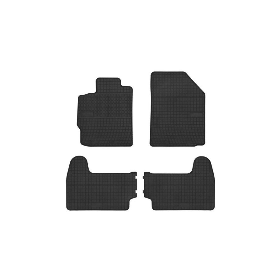 FROGUM Tailored 0803 Floor mat set for TOYOTA Yaris II Hatchback (XP9) Elastomer, Front and Rear, Quantity: 4, Black, (LHD)
