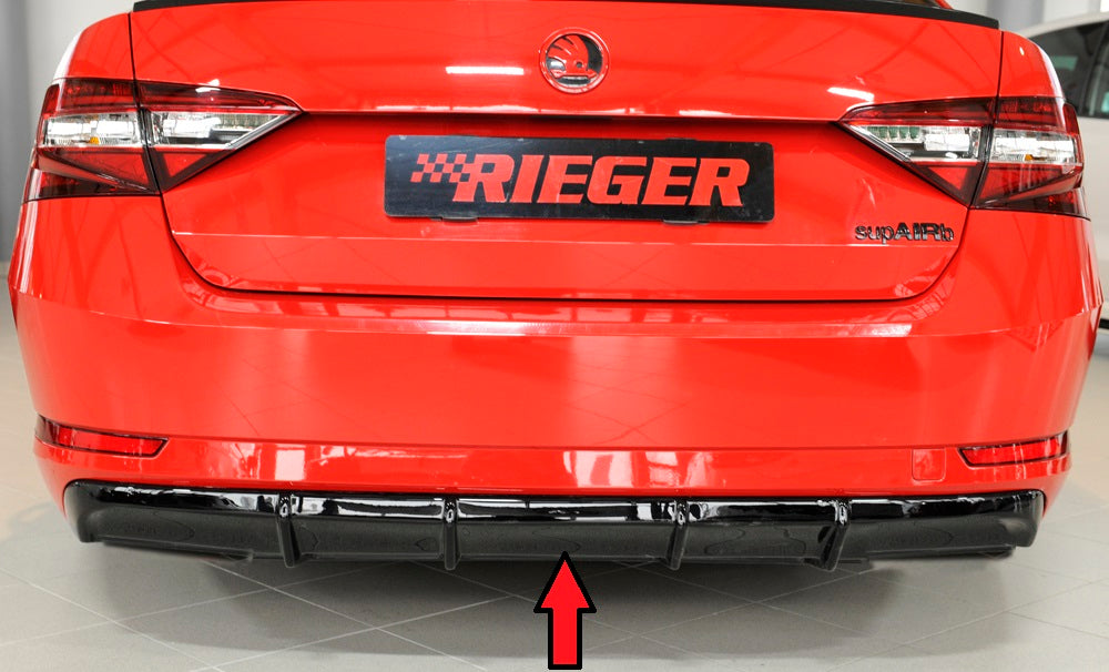 Rieger 00088153 Skoda 3T 3V Superb III Rear Diffuser