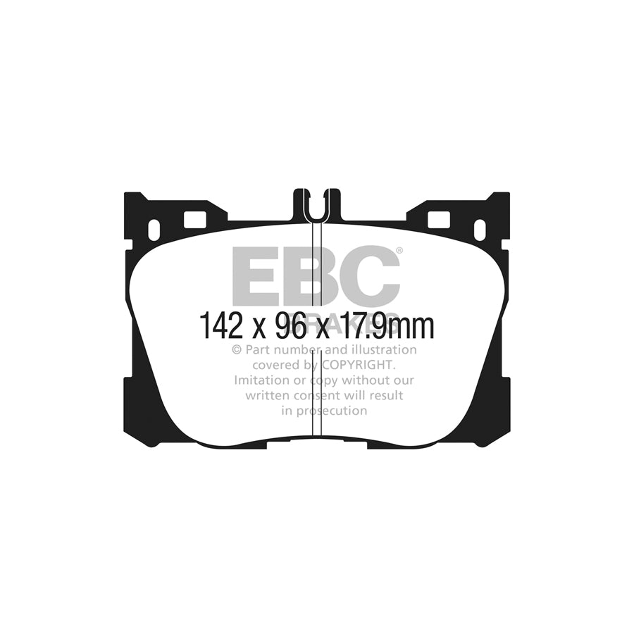 EBC Mercedes-Benz W/S213 A/C238 Greenstuff 2000 Series Sport Front Brake Pads - Brembo Calliper (Inc. E300, E300e, E350 & E400) (Pair)