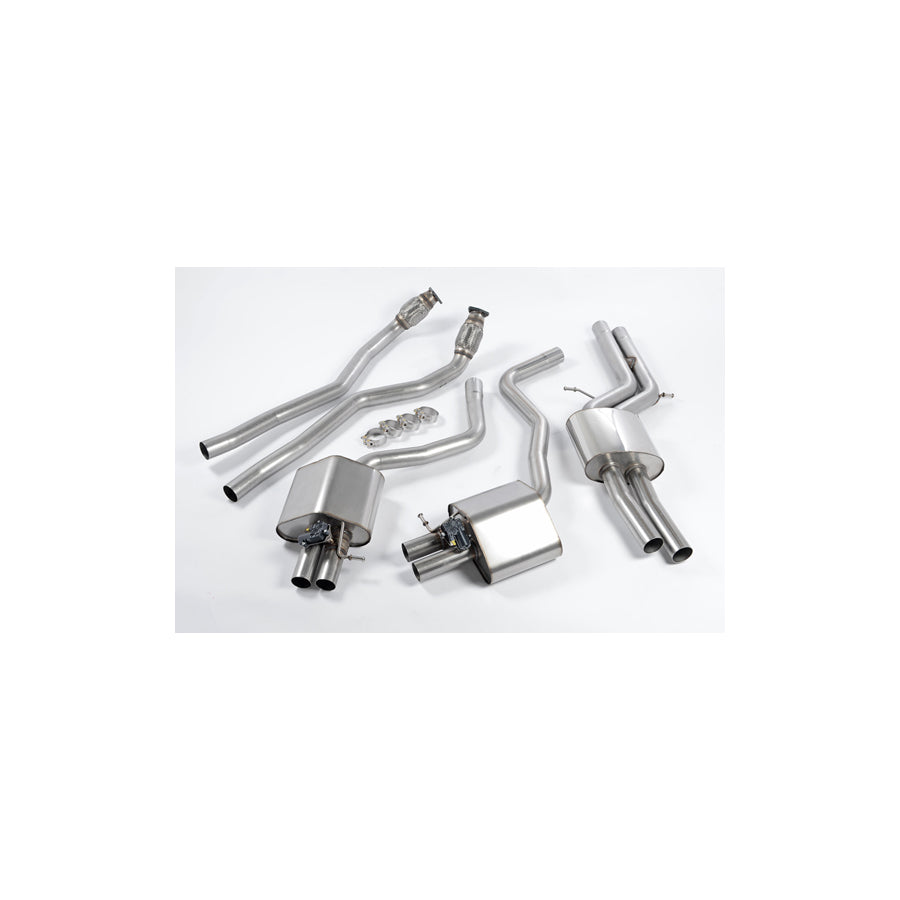 MillTek Audi C7 Non-Resonated Cat-Back Exhaust (RS6 & RS7)