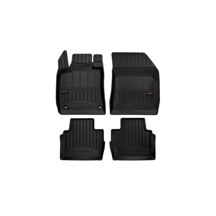 FROGUM Tailored 3D408548 Floor mat set for PEUGEOT 508 Elastomer, Front and Rear, Quantity: 4, Black, (LHD)