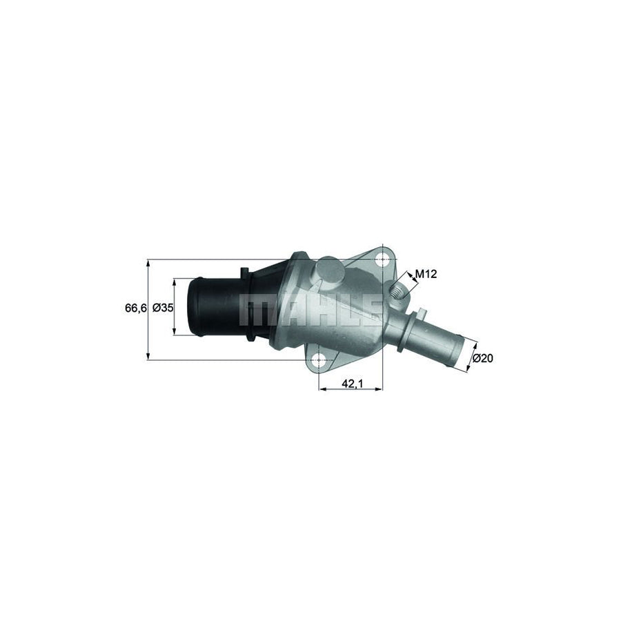 MAHLE ORIGINAL TI 114 80D Engine thermostat Opening Temperature: 80°C, with seal