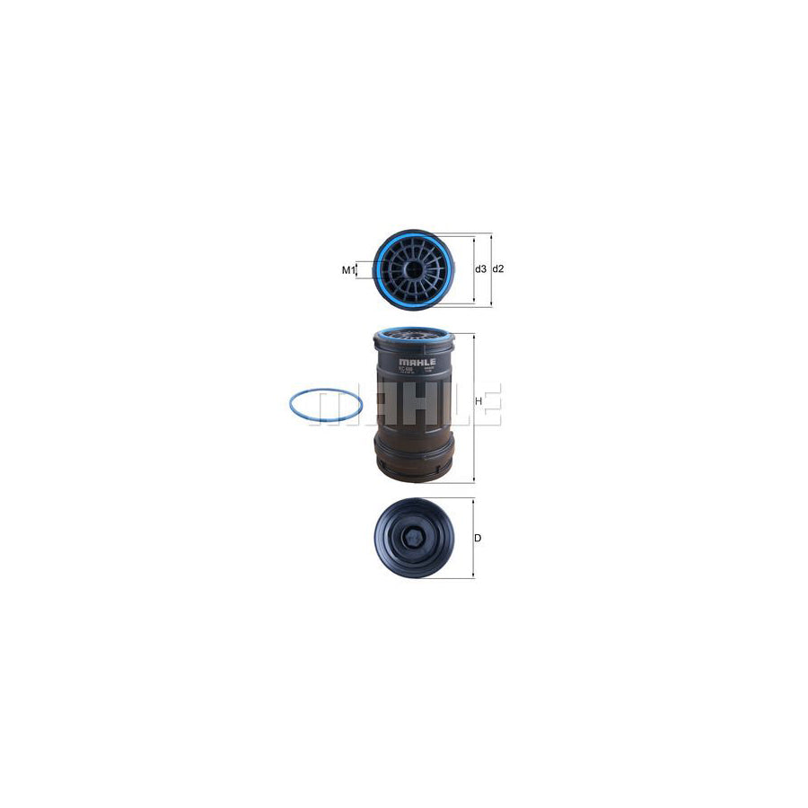 MAHLE ORIGINAL KC 699D Fuel filter Spin-on Filter