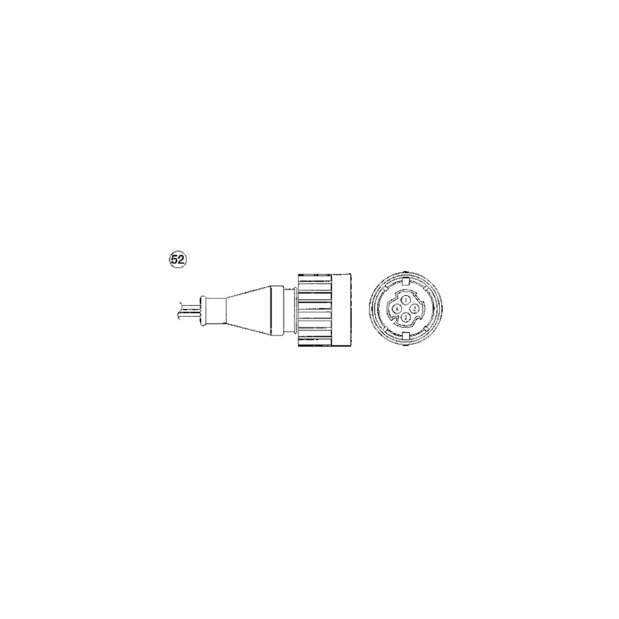 NTK Lambda Sensor / O2 Sensor (NGK 1932) - OTA7H-3A1
