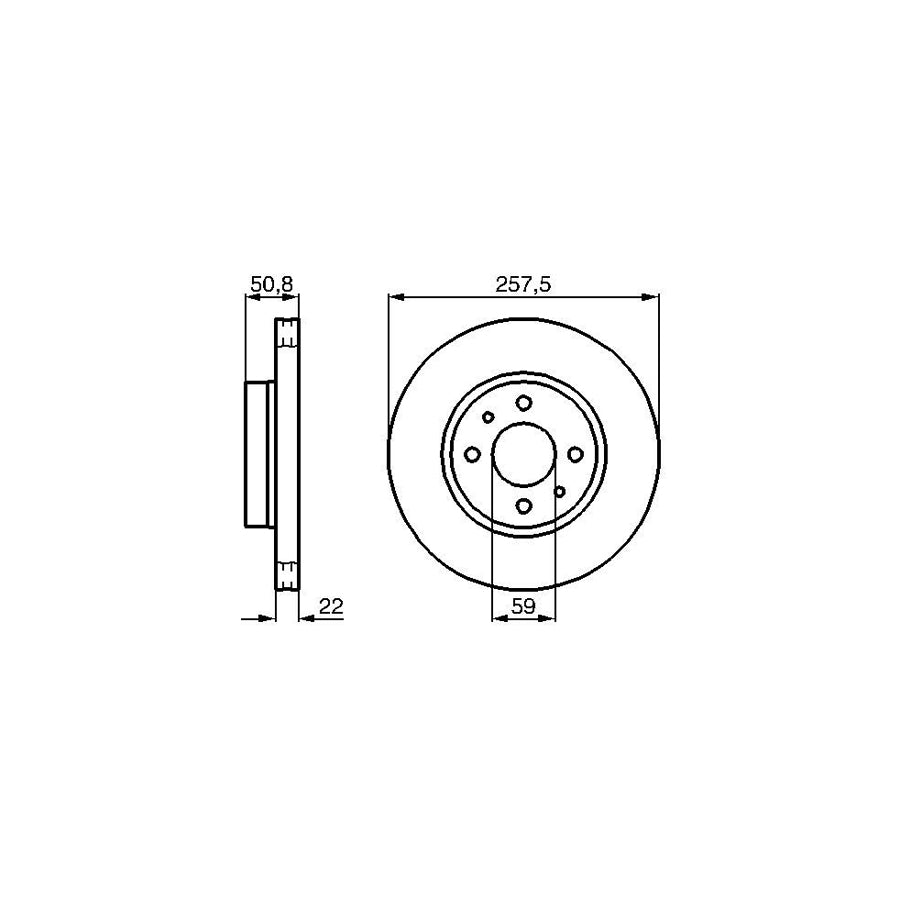 BOSCH 0 986 478 512 Brake Disc Internally Vented Vented Oiled High carbon with bolts screws
