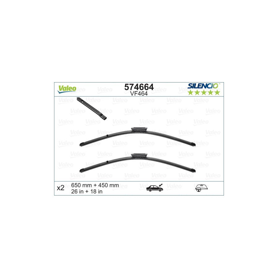 Valeo Silencio X.Trm 574664 Wiper Blade | Duco Car Parts UK Car Parts