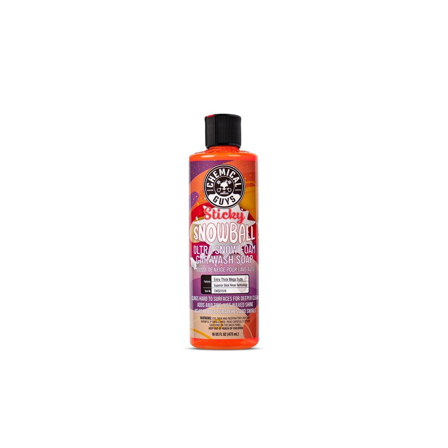 Chemical Guys Sticky Snowball Ultra Snow Foam Car Wash 16 oz | Duco Car Parts UK Car Parts