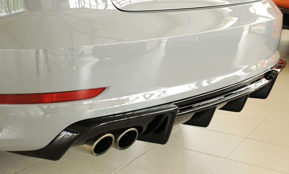 Rieger 00088157 Audi 8V A3 Rear Diffuser for Twin Tailpipe Left - Glossy Black
