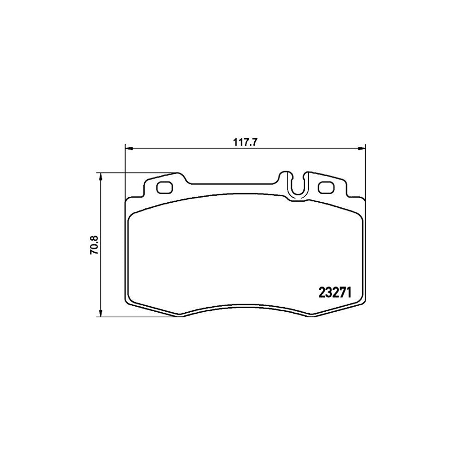 Hella 8DB 355 008 691 Brake Pad Set Prepared For Wear Indicator