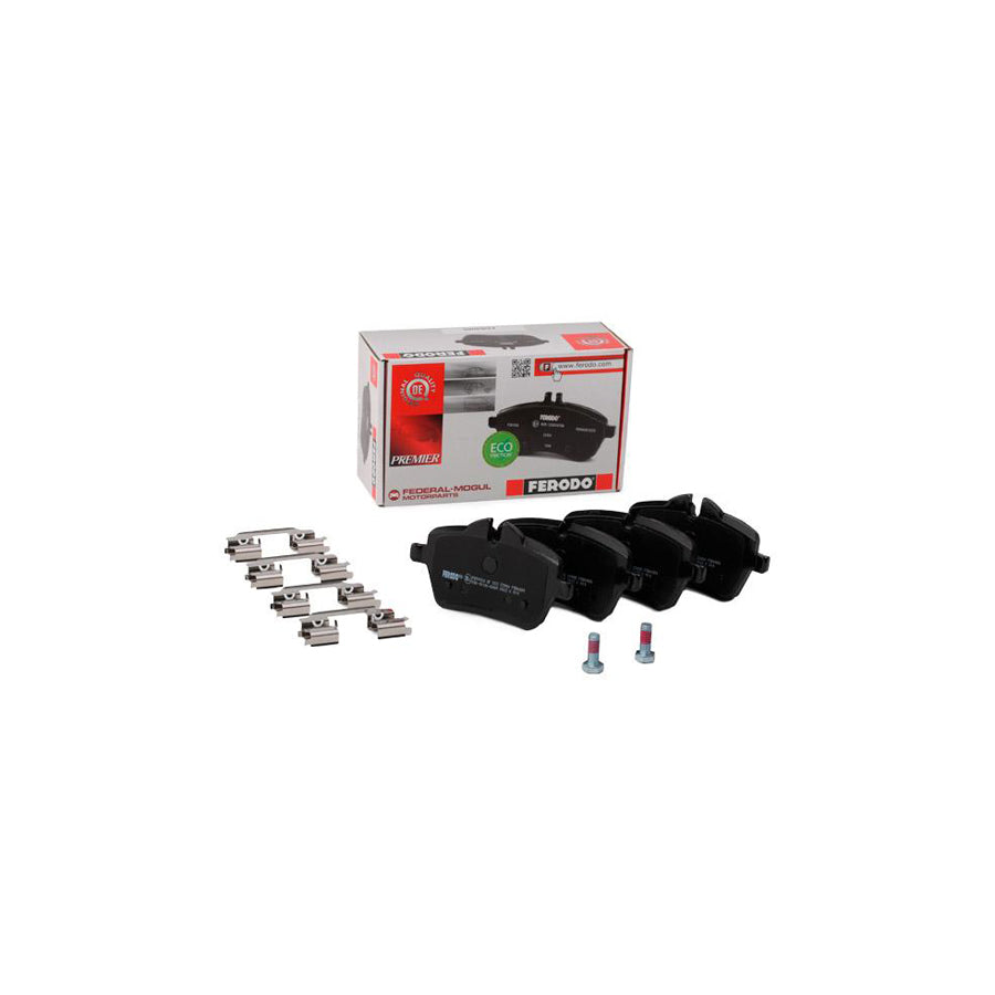 Ferodo Premier Eco Friction Fdb4080 Brake Pad Set Prepared For Wear Indicator With Brake Caliper Screws With Piston Clip With Accessories