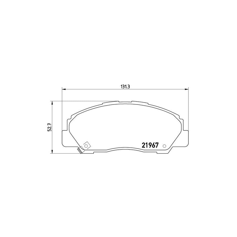 Brembo P 16 010 Brake Pad Set With Acoustic Wear Warning