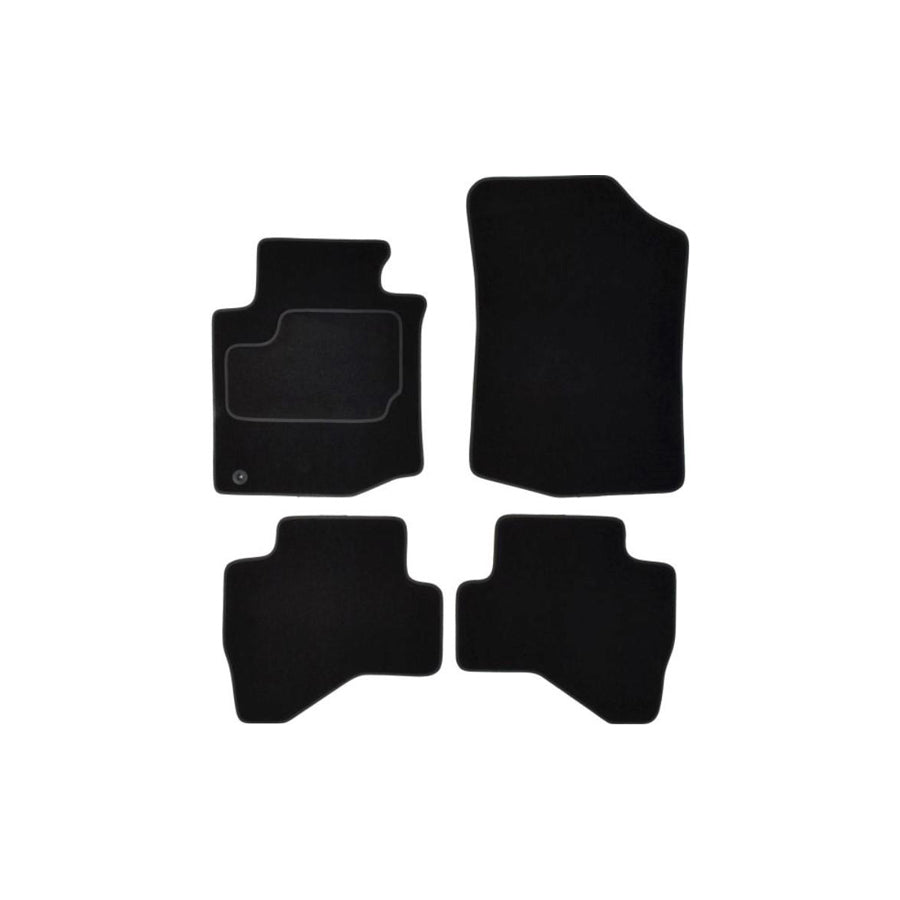 MAMMOOTH A041 PGT20 PRM 01 Floor mat set for PEUGEOT 107 Hatchback (PM, PN) Textile, Front and Rear, Quantity: 4, Black