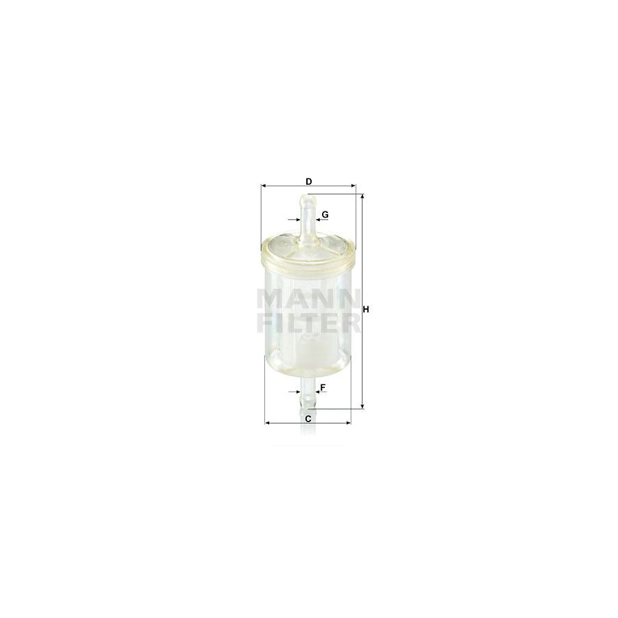 MANN-FILTER WK 43/13 (10) Fuel filter for NISSAN Patrol Hardtop (K160) In-Line Filter