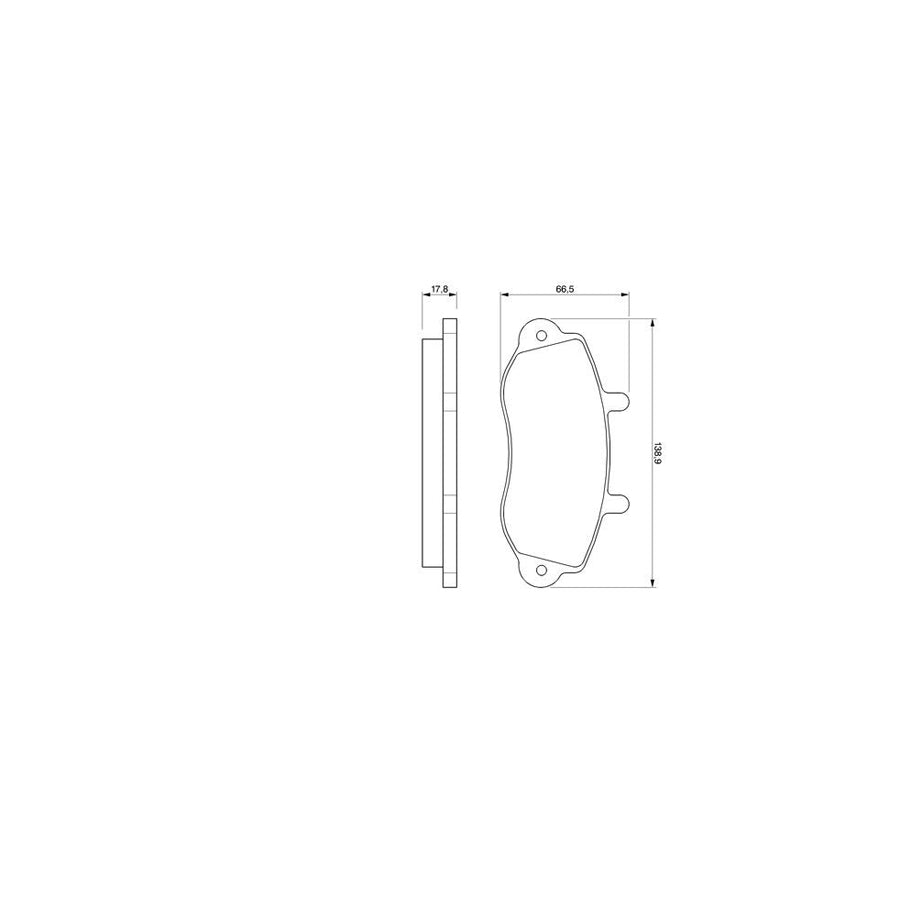 Bosch 0986424480 Brake Pad Set Front Axle Rear Axle With Mounting Manual BP248