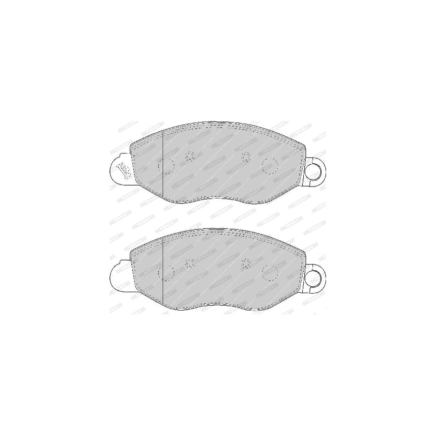Ferodo Premier Eco Friction Fvr1461 Brake Pad Set For Ford Transit With Acoustic Wear Warning With Accessories