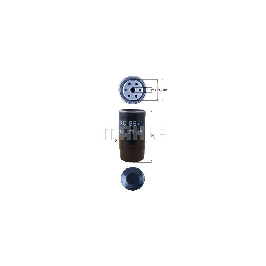 MAHLE ORIGINAL KC 85/1 Fuel filter Spin-on Filter