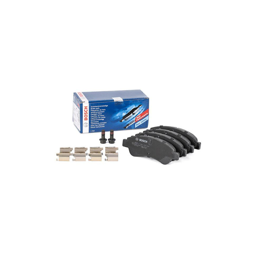 Bosch 0986494623 Brake Pad Set With Anti Squeak Plate With Bolts Screws With Accessories With Spring BP2687