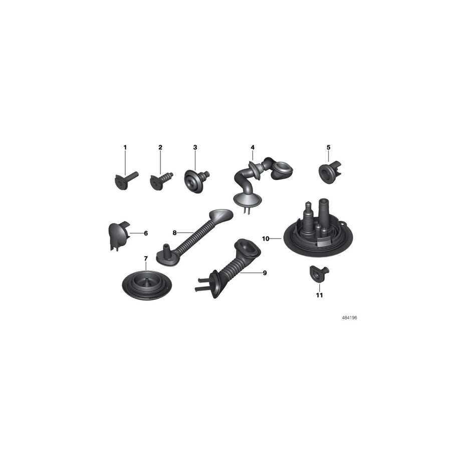 Genuine BMW 61136900190 E46 Grommet, Trunk Lid, Right (Inc. 318d, 320i & 330xi) | Duco Car Parts UK Car Parts