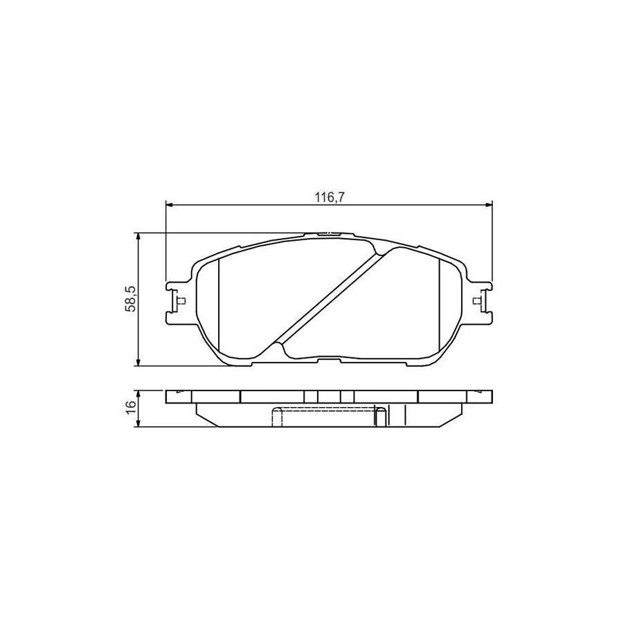 Bosch 0986495160 Brake Pad Set With Mounting Manual BP1521