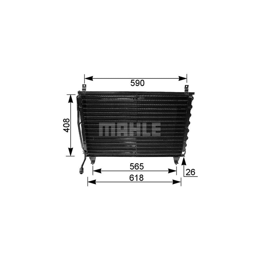 MAHLE ORIGINAL AC 167 000P Air conditioning condenser without dryer