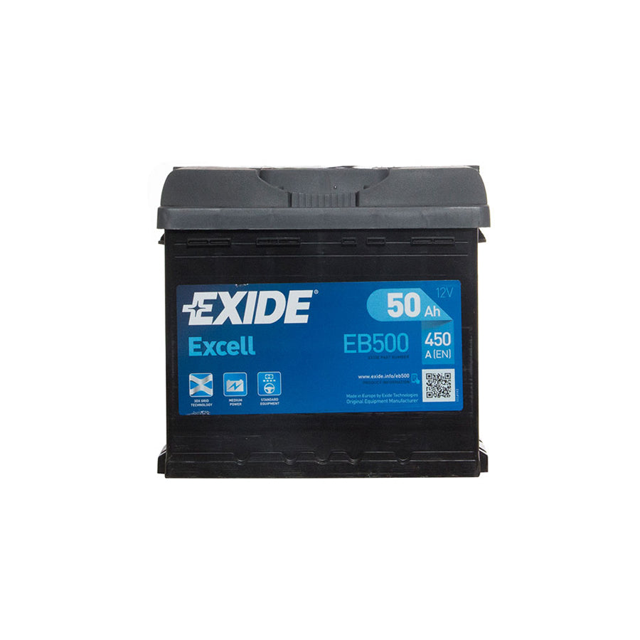 Exide Excell 012 EB500 W079SE Car Battery - 3 Year Guarantee