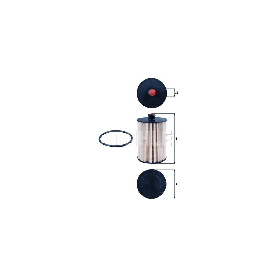 MAHLE ORIGINAL KX 217D Fuel filter for VW LT Filter Insert
