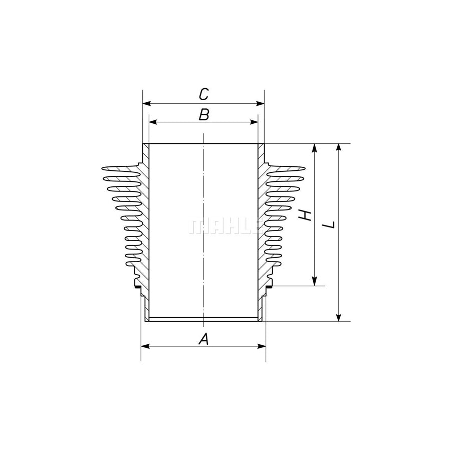 MAHLE ORIGINAL 503 WR 23 00 Cylinder Sleeve 82,5mm