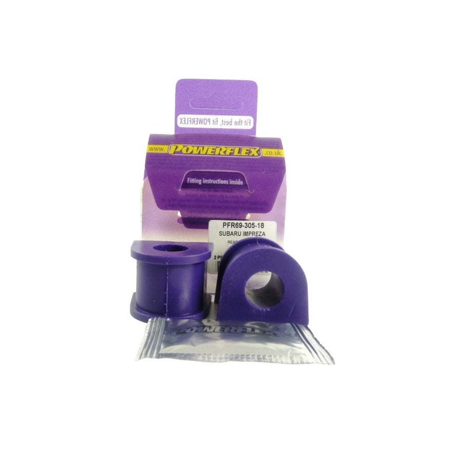 Powerflex PFR69-305-18 Subaru Rear Anti Roll Bar To Chassis Bush 18mm (Inc. Legacy & Impreza) | Duco Car Parts UK Car Parts