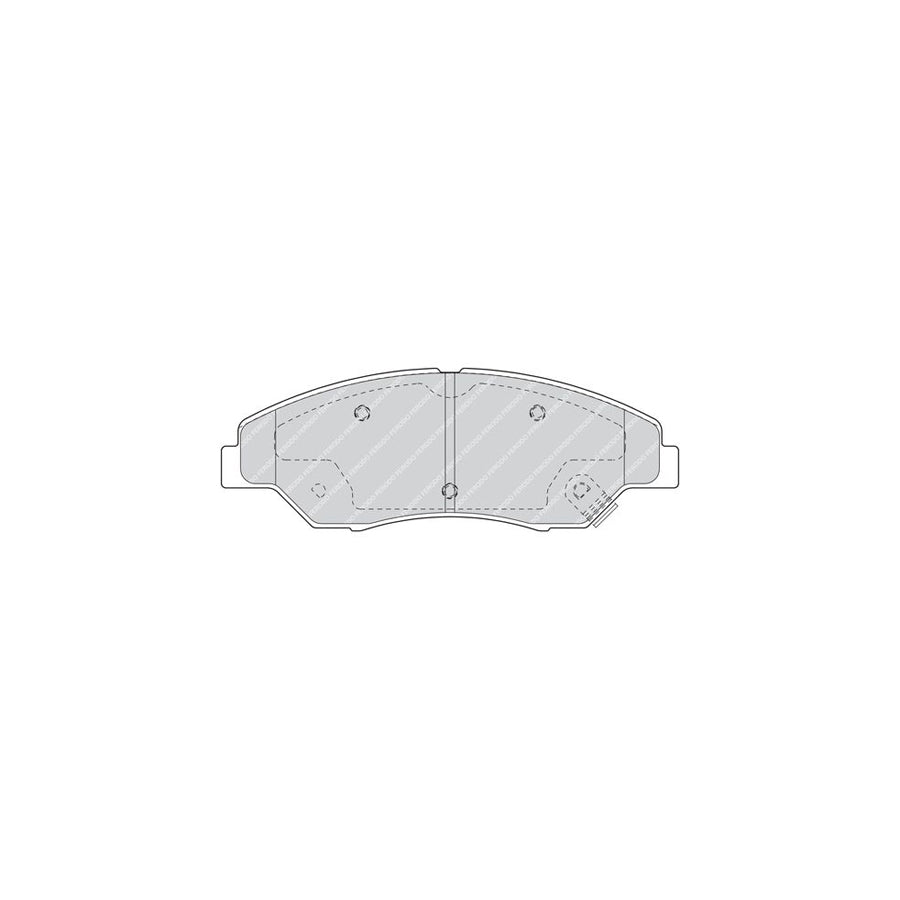 Ferodo Premier Fdb1536 Brake Pad Set With Acoustic Wear Warning Without Accessories