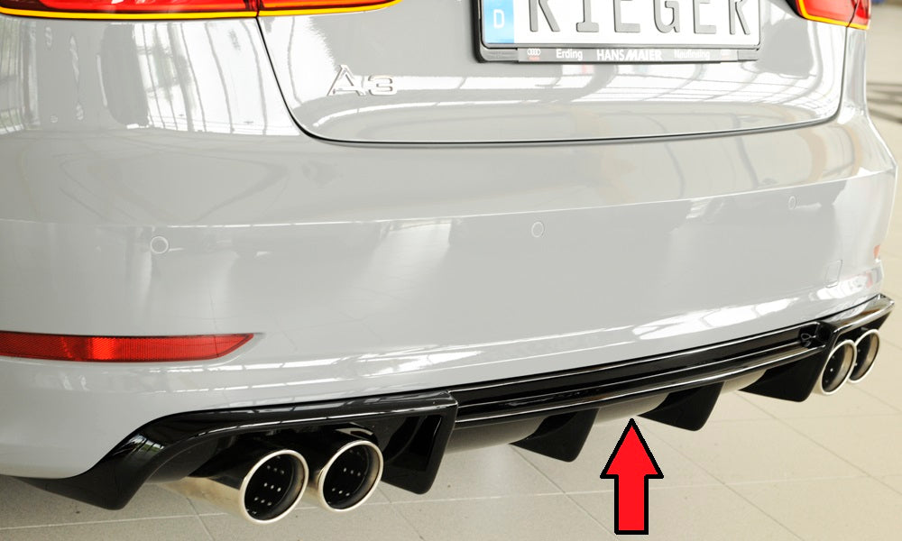 Rieger 00088158 Audi 8V A3 Rear Diffuser