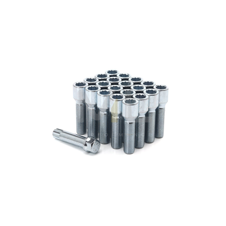 JR Wheels 50mm 12x1,5 Silver Star Bolts with Key - Set of 10