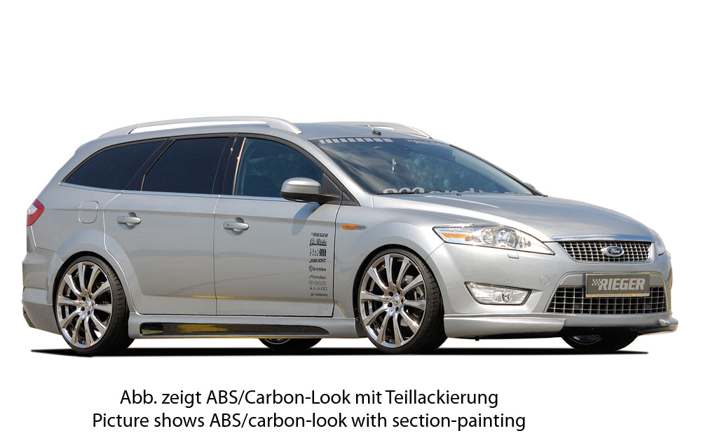Rieger 00099110 Ford BA7 Mondeo Right Side Skirt - Carbon-Look