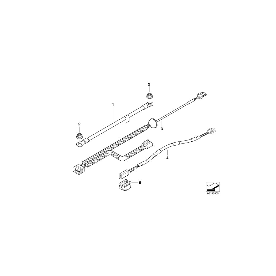 Genuine BMW 61136939813 E85 E86 Earth Strap (Inc. Z4) | Duco Car Parts UK Car Parts
