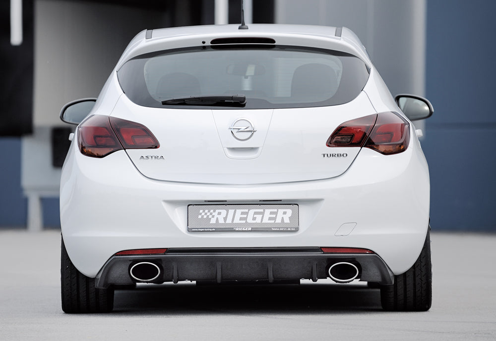 Rieger 00099849 Opel Astra J Rear Diffuser for Sport Tailpipe Left & Right - Carbon-Look