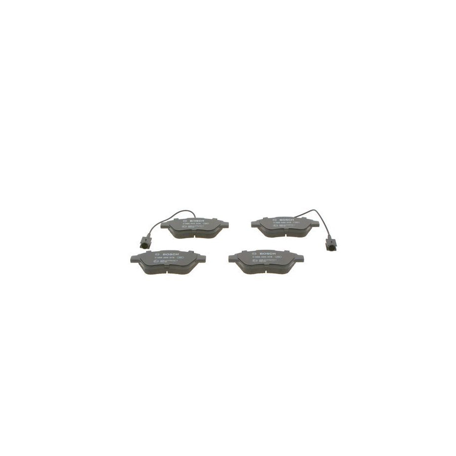 Bosch 0986495378 Brake Pad Set With Integrated Wear Sensor With Anti Squeak Plate BP1728